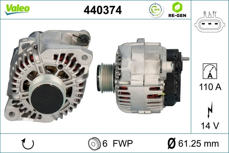 Image of Alternator VALEO 440374