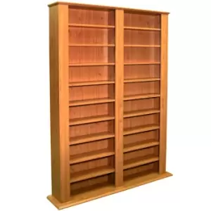 image of Techstyle Genesis Multimedia 1060 Cd / 420 DVD Bluray Storage Shelves Pine