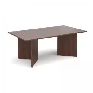 image of Arrow head leg rectangular boardroom table 1800mm x 1000mm - walnut