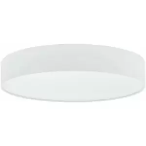 image of Loops - Flush Ceiling Light Colour White Shade White Fabric Plastic Bulb LED 40W