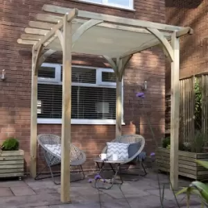 image of Forest Ultima Wooden Garden Pergola with Canopy 8' x 8'