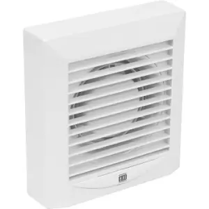 image of Airvent 100mm Extractor Fan Timer IPX4 in White ABS