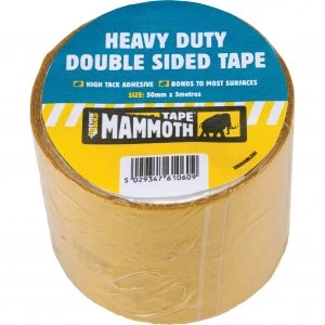 image of Everbuild Heavy Duty Double Sided Tape Clear 50mm 5m