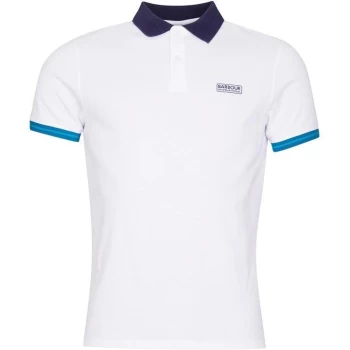 Image of Barbour International Enduro Polo Shirt - White