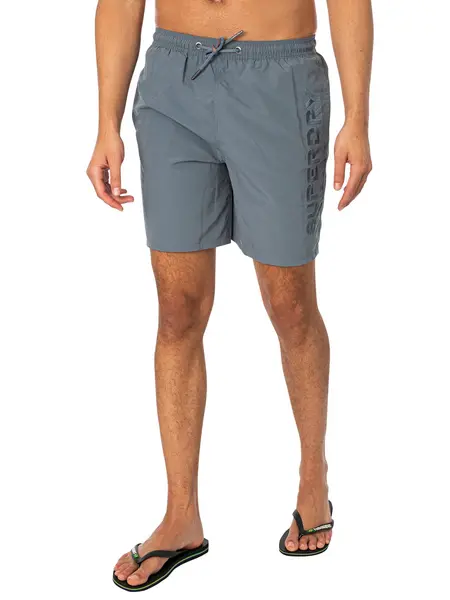 Image of Superdry Premium EMB 17 Swim Shorts Stormy Weather Grey XL