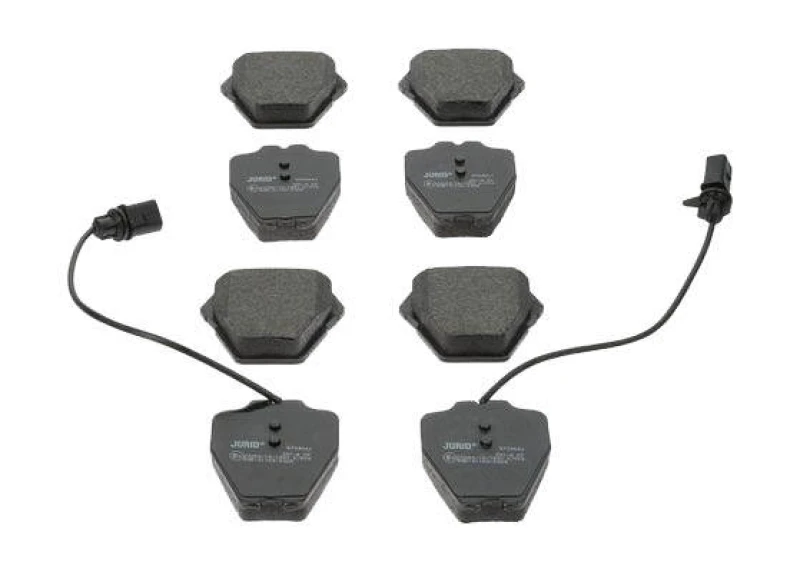 Image of JURID 573064J Brake pad set incl. wear warning contact, without accessories Brake Pad Set,disc brake (402)