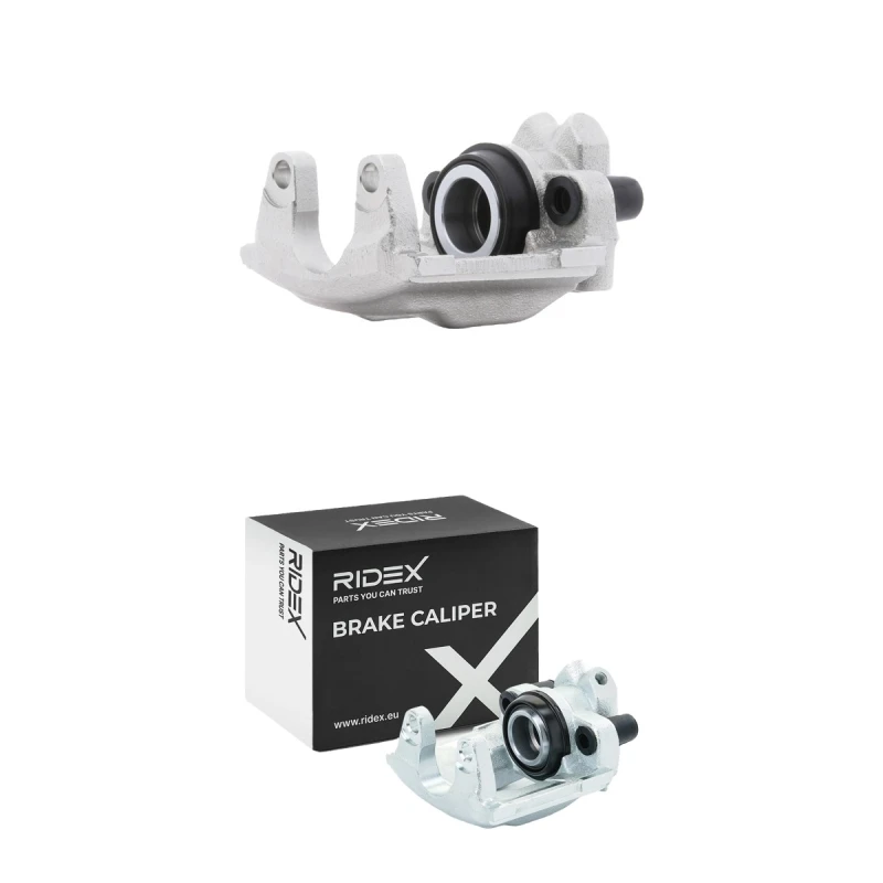 Image of RIDEX 78B1814 Brake caliper Rear Axle, without holder Cast Iron Brake Caliper (78)