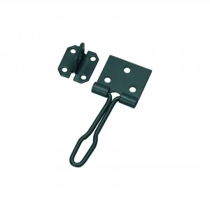 Image of Wickes Door Hasp and Staple Wire - Black 112mm