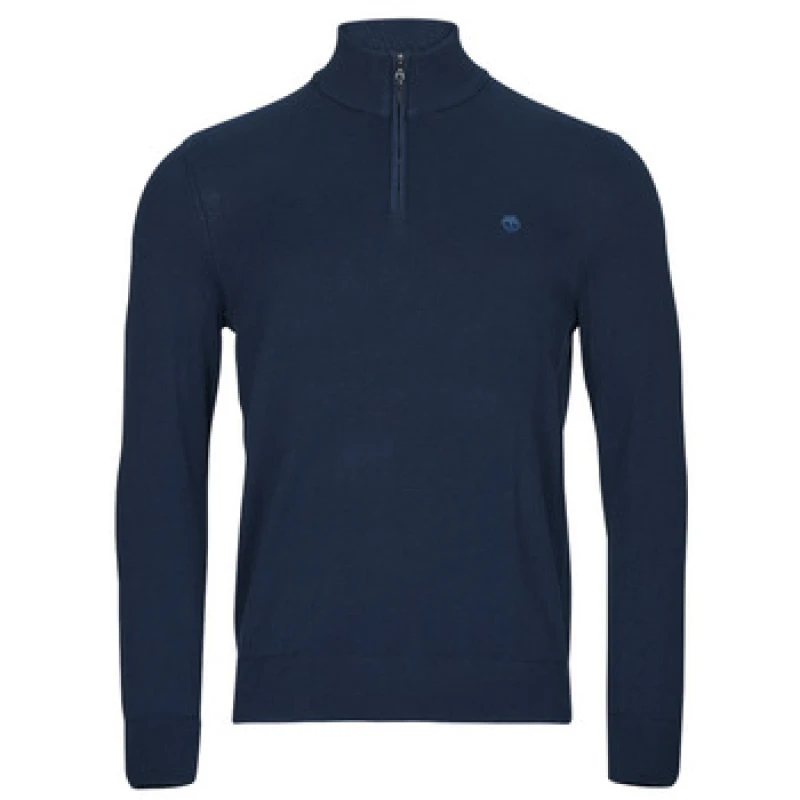 Image of Timberland Timberland Cotton 1/4 Zip Jumper Navy Male 2XL48/50 LP83105