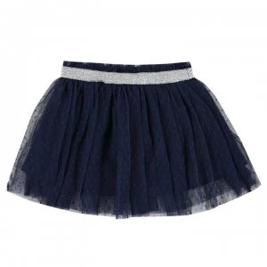 image of Benetton Junior Girls Tulle Skirt - Navy