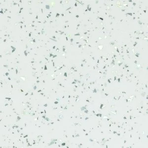Image of Wickes Bathroom Worktop - White Sparkle Gloss 600mm
