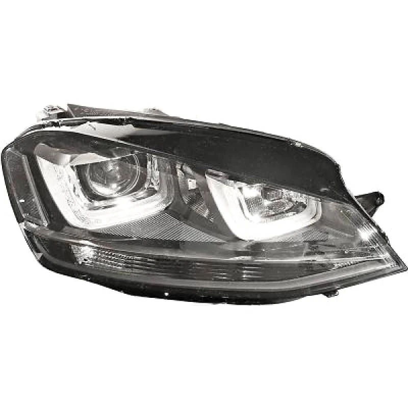 Image of DIEDERICHS 2216086 Headlights H7, Right, with motor for headlamp levelling, Xenon Headlight (259)