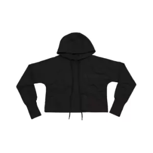 Image of Mantis Womens/Ladies Cropped Hoodie (M) (Black)