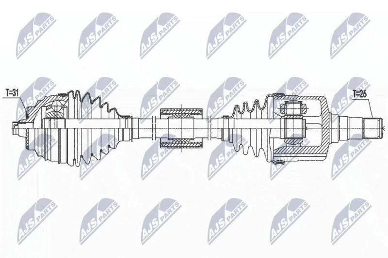 Image of NTY Drive shaft NTY NPW-BM-187