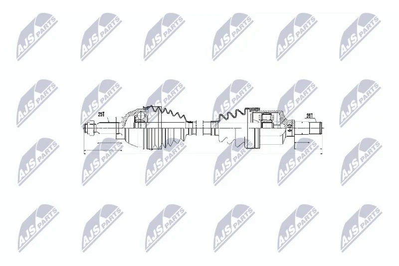 Image of NTY Drive shaft NTY NPW-FR-055
