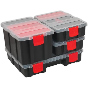 image of Sealey 4 Part Detachable Storage Organiser Case