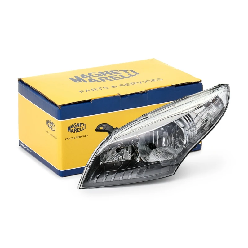 Image of MAGNETI MARELLI 711307024124 Headlights Left, without bulbs, Halogen Headlight (259)