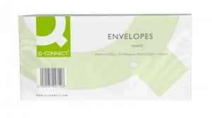 Image of Qconnect Dl 100gsm Wdw P/seal Wht Pk500