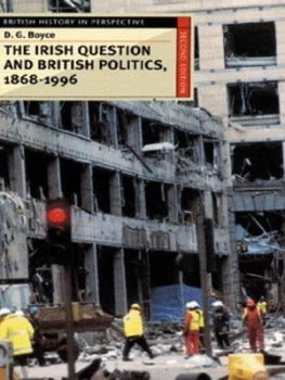 Image of The Irish Question and British Politics 1868-1996 by George Boyce Book