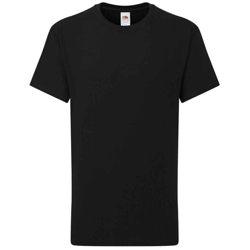 Image of Fruit Of The Loom Iconic 195 boys's in Black