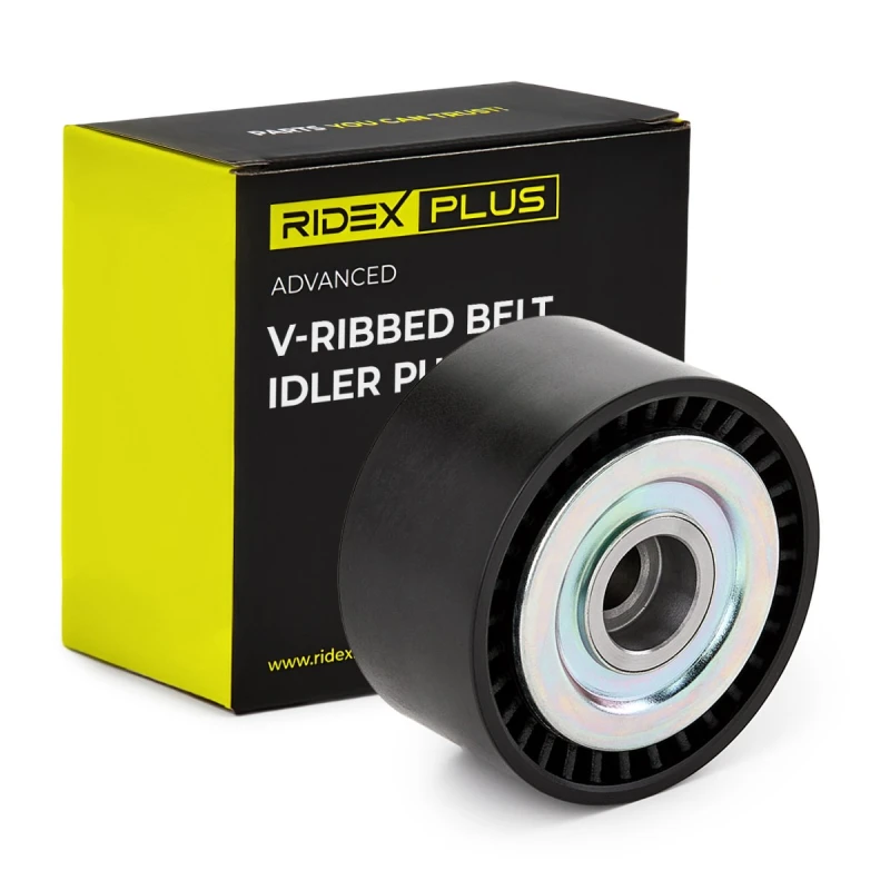 Image of RIDEX PLUS Deflection / guide pulley, V-ribbed belt RIDEX PLUS 312D0078P