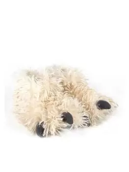 Image of TOTES Kids Novelty Yeti Foot Slippers - White, Size 11-12 Younger