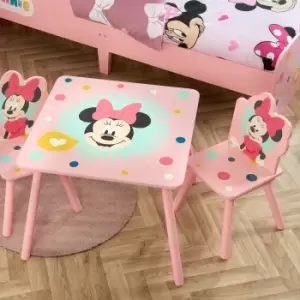 image of Minnie Mouse Table And 2 Chairs Blue