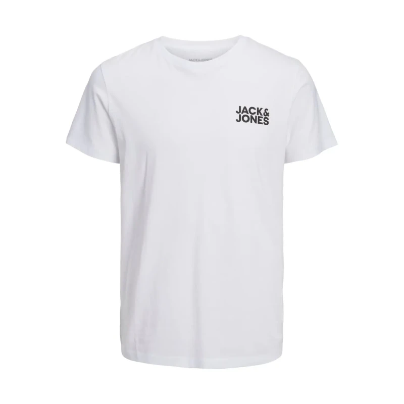 Image of jack & jones Corp Small Logo T-Shirt pure white Men M;S
