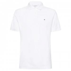 image of Calvin Klein Slim Fit Polo Shirt - Perfect White