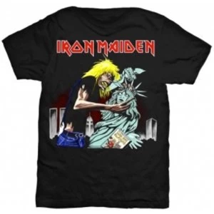 Image of Iron Maiden New York Mens Black T Shirt: Large