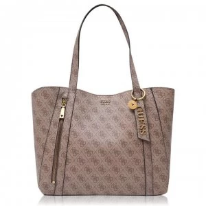 image of Guess Tote Naya Large Bag - LATTE LTE