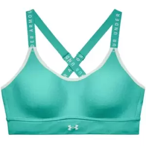 Image of Under Armour Armour Infinity Mid Heather Cover Sports Bra - Green