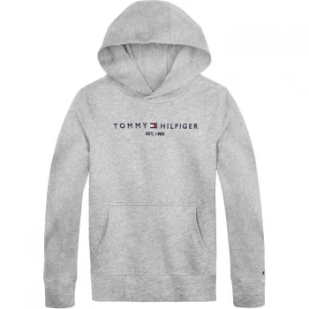 image of Tommy Hilfiger Tommy Logo Hoodie - Light Grey