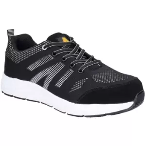 Amblers Safety Mens FS714 Bolt Suede Overlay Trainer (12 UK) (Black) - Black