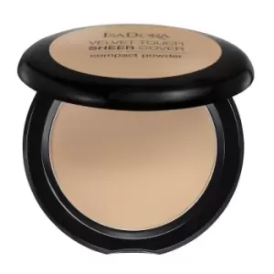 image of Isadora Velvet Touch Compact Sheer Powder 45 Neutral Beige 10 g