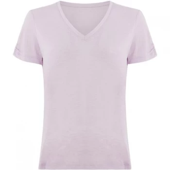 image of Label Lab Bea tab detail tee - Lilac