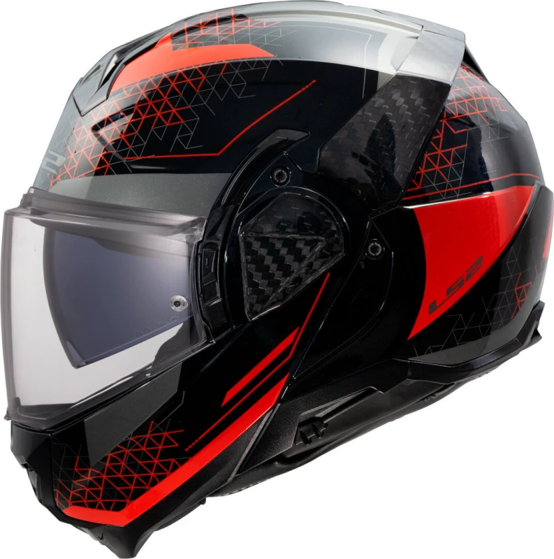 Image of LS2 FF910 Advant II Astral Helmet, black-red, Size M for Men