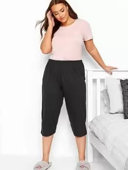 Image of Yours Crop PJ Bottom - Black, Size 22-24, Women