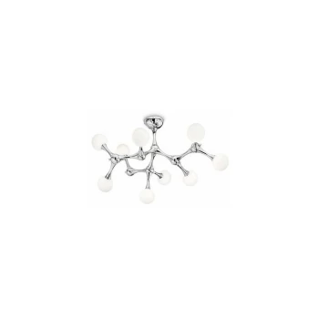 Image of Ideal Lux Nodino - 9 Light Medium Multi Arm Ceiling Flush Light White, G9