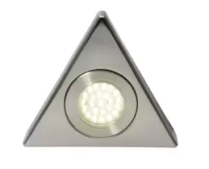 Image of Forum Lighting 1.5W Culina Fonte LED Triangle Surface Light Brushed Satin Nickel 6000K - CUL-25219