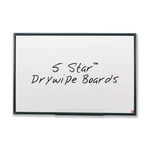 Image of 5 Star Office Drywipe Non Magnetic Board with Fixing Kit and Detachable Pen Tray W900 x H600mm