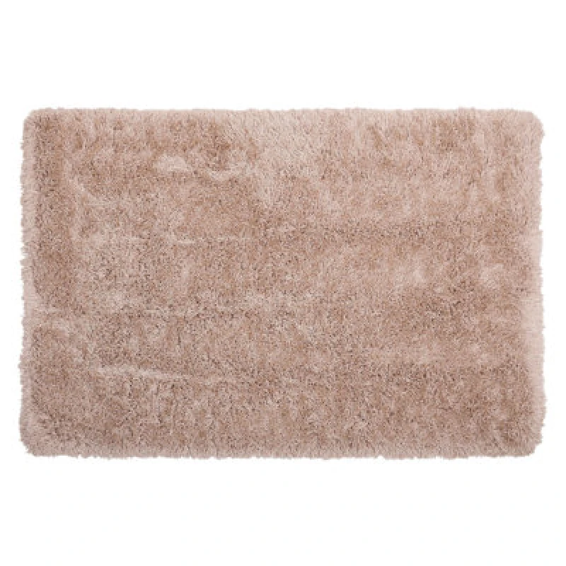 Image of Beliani Shaggy Rug Cide Beige 140 X 200 Cm