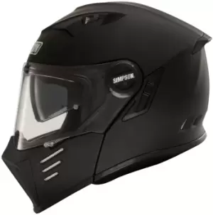 image of Simpson Darksome Solid Motorcycle Helmet, black, Size 2XL, black, Size 2XL