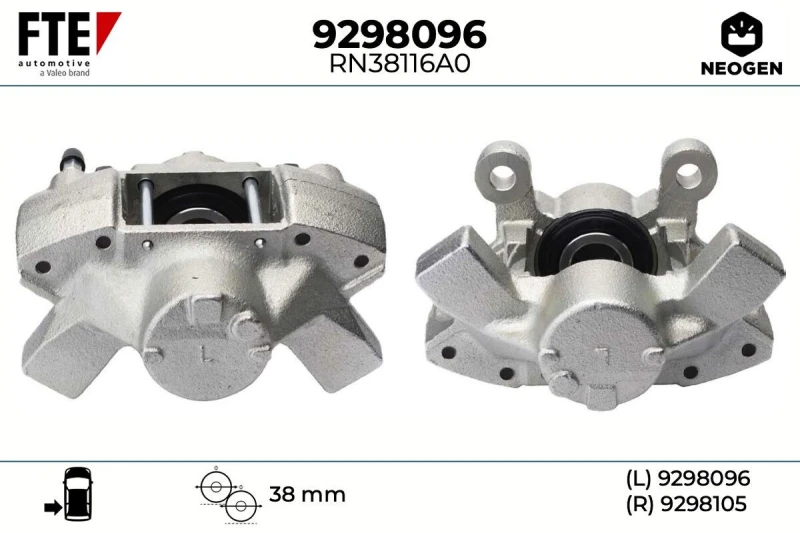 Image of Brake caliper FTE 9298096