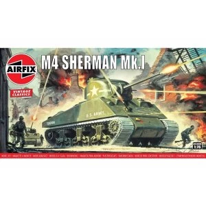 image of Sherman M4 Mk1 1:76 Vintage Classic Military Air Fix Model Kit