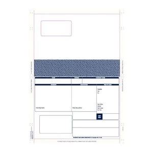 image of Custom Forms 1 Part Hand Seal Laser Payslip Mailer 100gm2 Pack of 500 Sheets