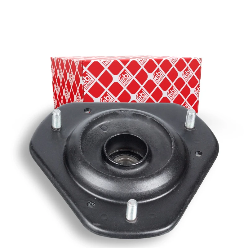 Image of FEBI BILSTEIN 19297 Top strut mount Front Axle, with ball bearing Elastomer Suspension Strut Support Bearing (1180)