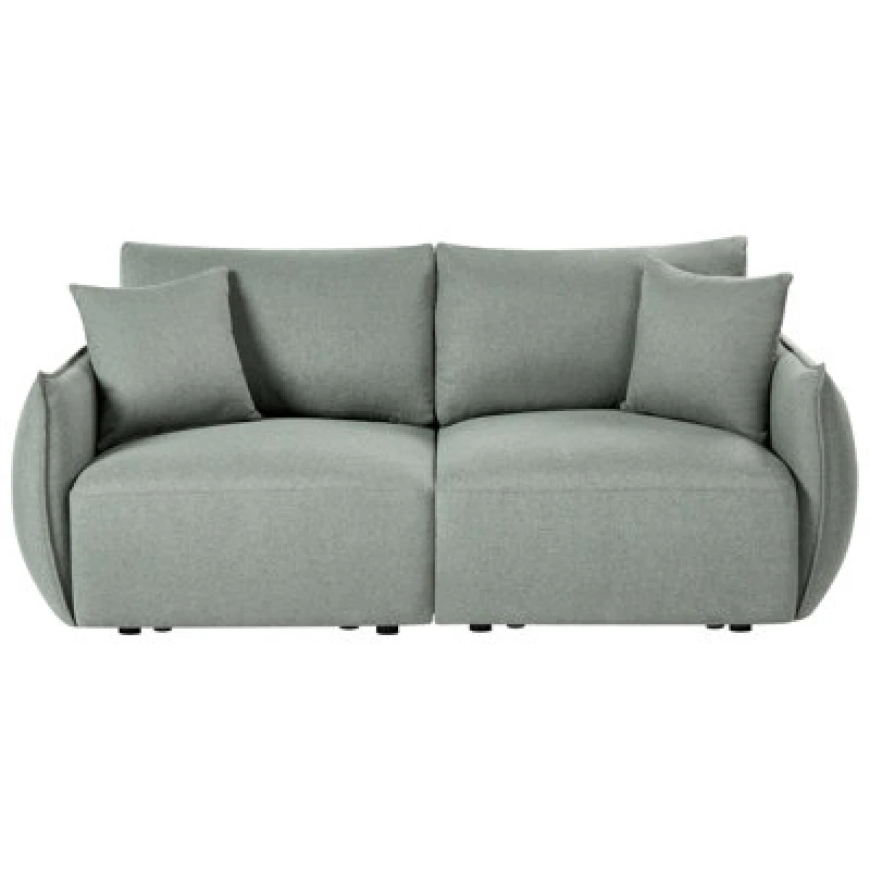 Image of Beliani Modular Sofa 2 Seater Mesnali Fabric Green