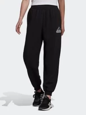 Image of adidas Essentials Outline Logo Joggers, Black Size M Women