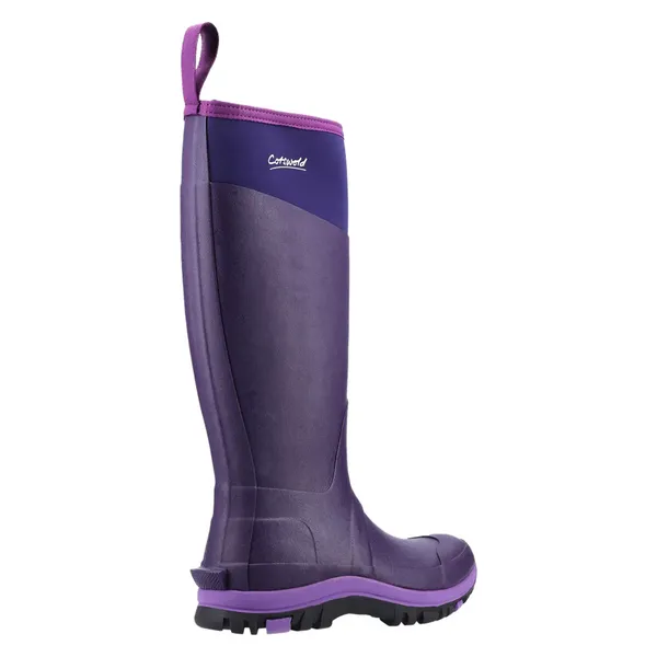 image of Cotswold Womens Wenworth Tall Wellington Boots Wellies - UK 3 Purple female GDE2534PUR3